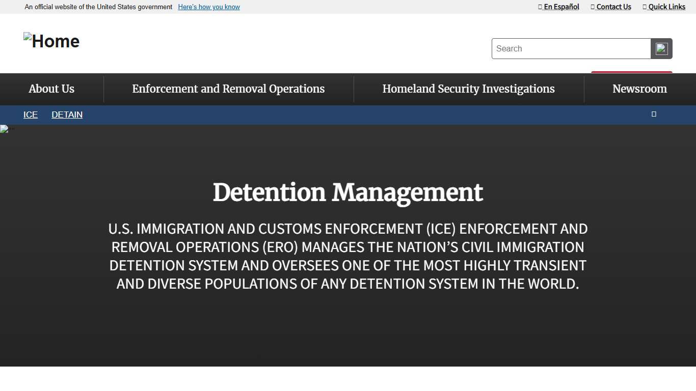 Detention Management ICE